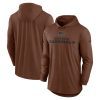 arizona cardinals 2023 salute to service lightweight men long sleeve hoodie t shirt brown