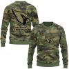 arizona cardinals camo salute to service sweater printed camo