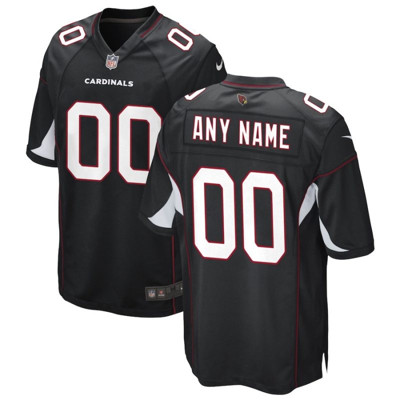 arizona cardinals custom alternate game men jersey black