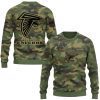 atlanta falcons camo salute to service sweater printed camo