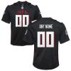 atlanta falcons custom youth game jersey black