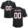 atlanta falcons custom youth throwback game jersey black