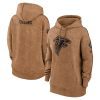 atlanta falcons womens 2023 salute to service pullover hoodie brown