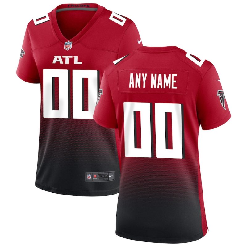 atlanta falcons womens custom alternate game jersey red