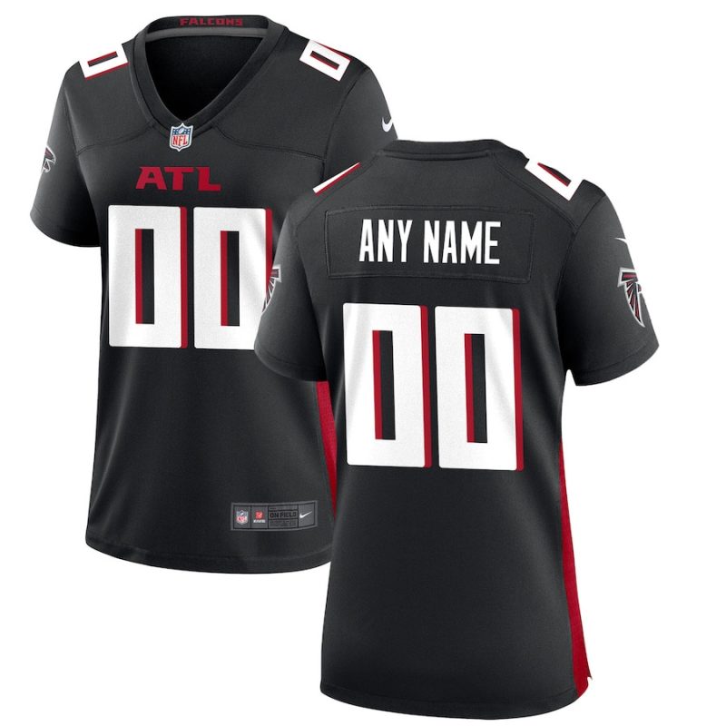 atlanta falcons womens custom game jersey black