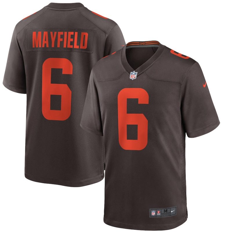 baker mayfield 6 cleveland browns mens alternate game jersey brown