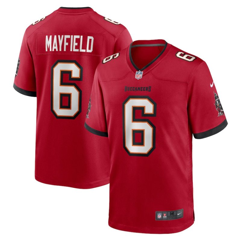 baker mayfield 6 tampa bay buccaneers men game jersey red