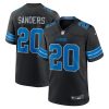 barry sanders 20 detroit lions 2nd alternate retired player game jersey black men