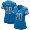 barry sanders 20 detroit lions women game retired jersey blue