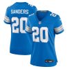 barry sanders 20 detroit lions womens retired player game jersey blue