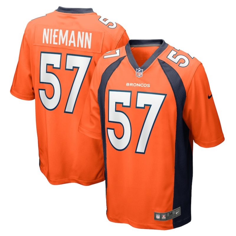 ben niemann 57 denver broncos mens team game jersey orange