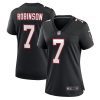 bijan robinson 7 atlanta falcons women alternate game jersey black