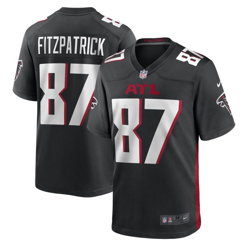 black john fitzpatrick 87 atlanta falcons men game jersey black