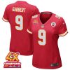 blaine gabbert 9 kansas city chiefs super bowl lviii champions 4x game women jersey red