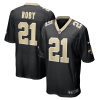 bradley roby 21 new orleans saints mens game jersey black