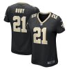 bradley roby 21 new orleans saints womens game jersey black