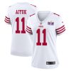 brandon aiyuk 11 san francisco 49ers super bowl lviii patch game women jersey white