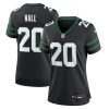 breece hall 20 new york jets alternate game women jersey legacy black