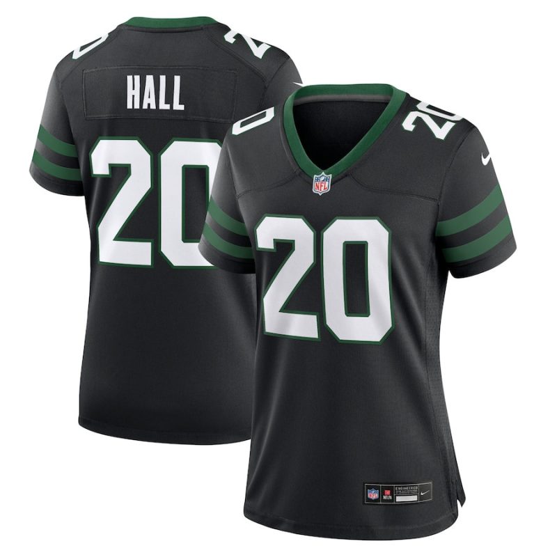 breece hall 20 new york jets alternate game women jersey legacy black