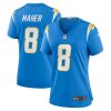 brett maher 8 los angeles chargers women team game jersey powder blue