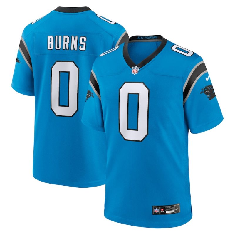 brian burns 0 carolina panthers mens alternate game jersey blue