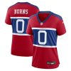 brian burns 0 new york giants womens alternate player game jersey century red