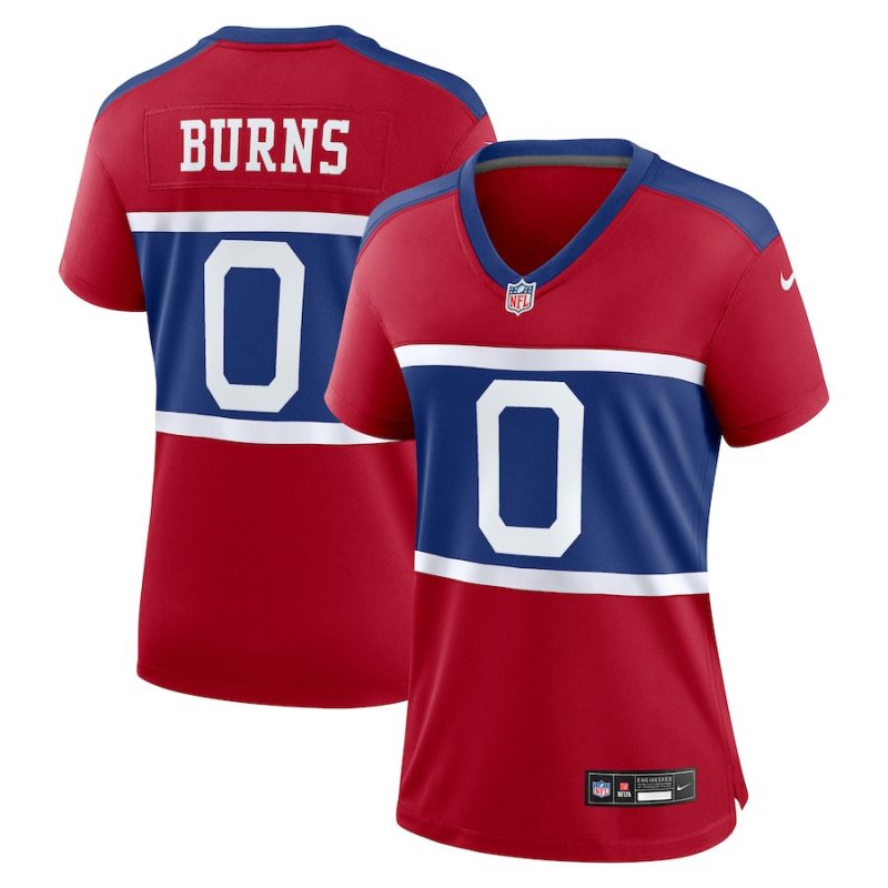 brian burns 0 new york giants womens alternate player game jersey century red