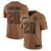 brian dawkins 20 philadelphia eagles 2023 salute to service limited jersey brown