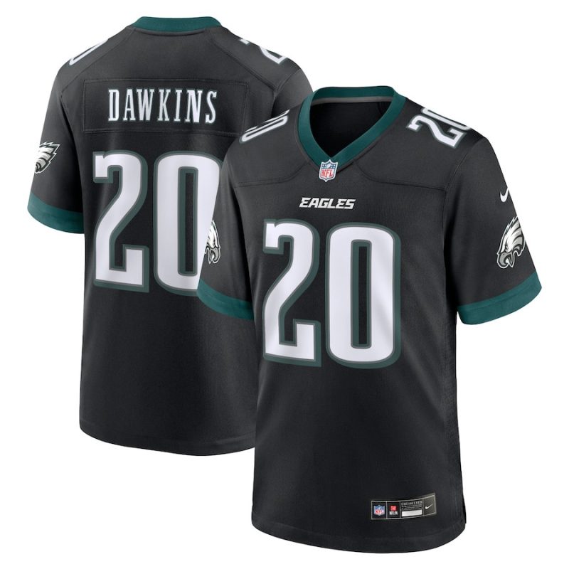 brian dawkins 20 philadelphia eagles alternate game men jersey black