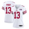 brock purdy 13 san francisco 49ers super bowl lviii patch game women jersey white