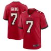 bucky irving 7 tampa bay buccaneers game men jersey red