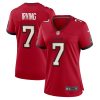 bucky irving 7 tampa bay buccaneers game women jersey red