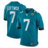 byron leftwich 7 jacksonville jaguars men retired game jersey teal