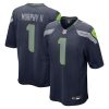 byron murphy ii seattle seahawks 2024 nfl draft first round pick player game jersey college navy