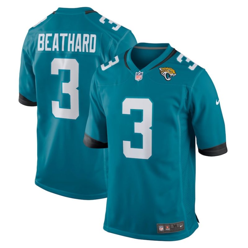 c j beathard 3 jacksonville jaguars mens game jersey teal