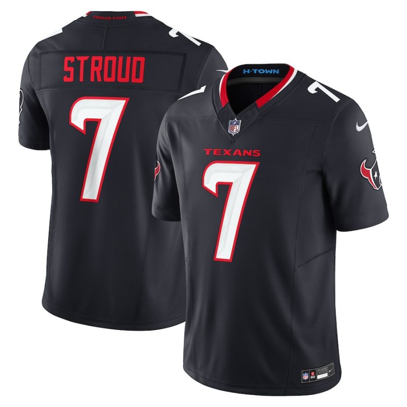 c j stroud 7 houston texans vapor f u s e limited jersey men navy