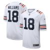 caleb williams 18 chicago bears 2024 nfl draft 2nd alternate game jersey white