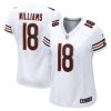 caleb williams 18 chicago bears 2024 nfl draft game player jersey white