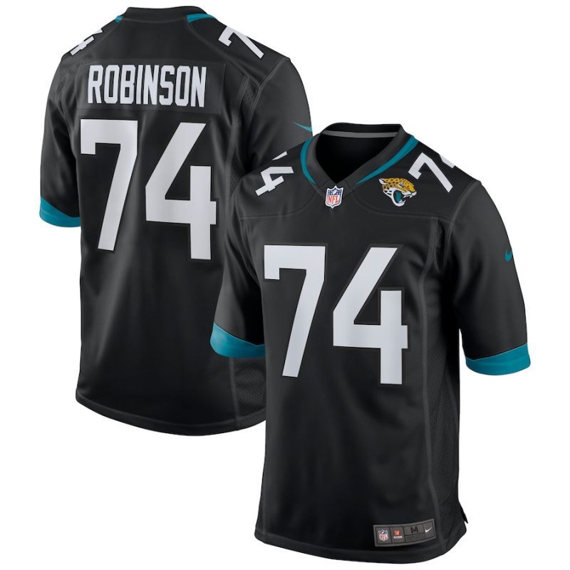 cam robinson 74 jacksonville jaguars mens game jersey black