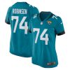 cam robinson 74 jacksonville jaguars womens game jersey teal