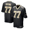 cameron erving 77 new orleans saints game men jersey black