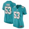 cameron goode 53 miami dolphins women game jersey aqua