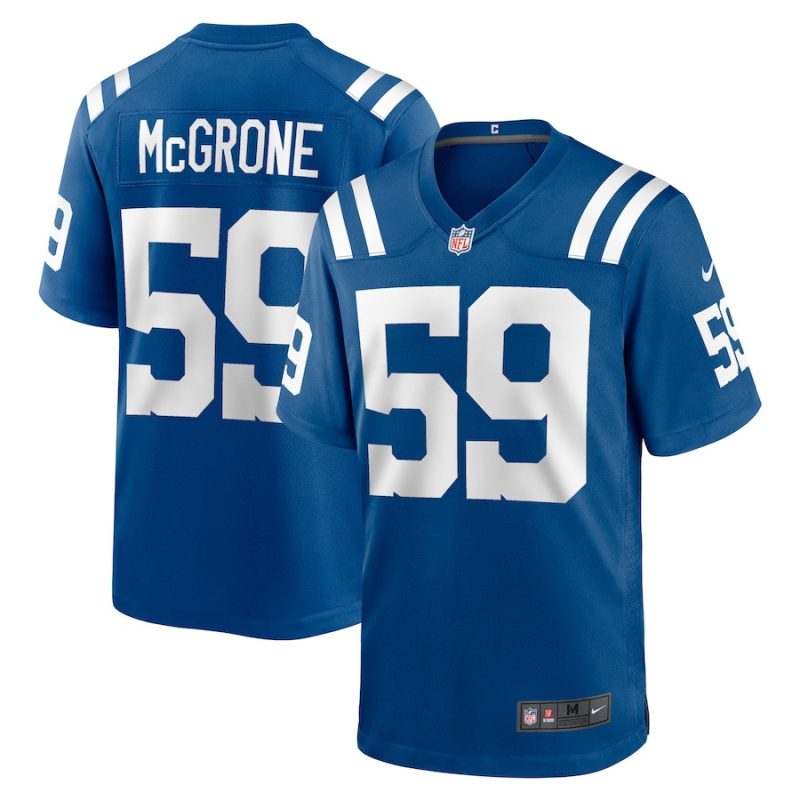 cameron mcgrone 59 indianapolis colts men team game jersey royal