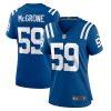 cameron mcgrone 59 indianapolis colts women team game jersey royal