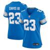 carlton davis iii 23 detroit lions womens game jersey blue