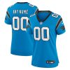 carolina panthers womens alternate custom game jersey blue