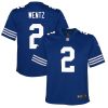 carson wentz 2 indianapolis colts youth alternate game jersey royal