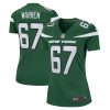 carter warren 67 new york jets women game jersey gotham green