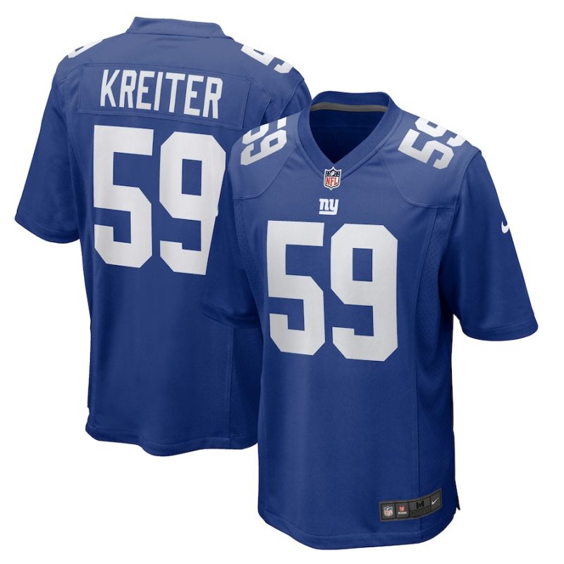 casey kreiter 59 new york giants men team game jersey royal