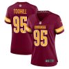 casey toohill 95 washington commanders women game jersey burgundy